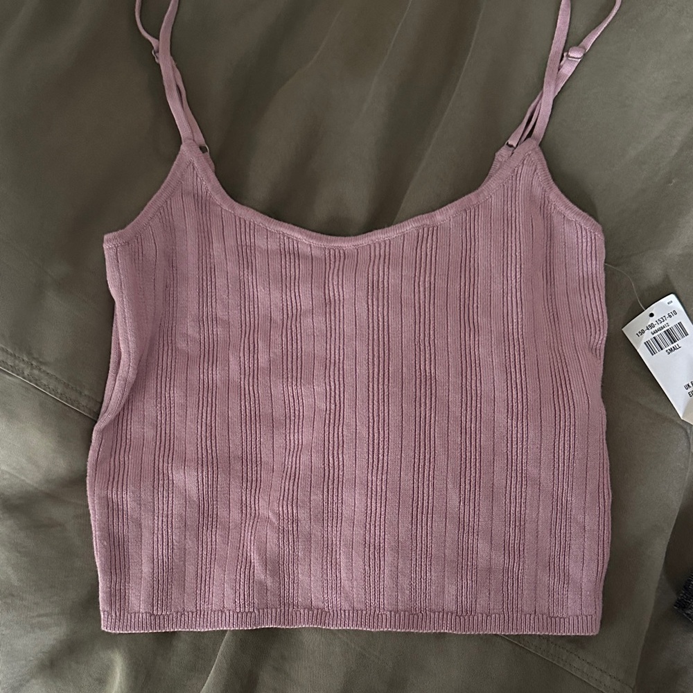 NWT Abercrombie & Fitch Mauve Ribbed Camisole